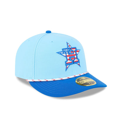 Houston Astros Independence Day 2025 Low Profile 59FIFTY Fitted Hat