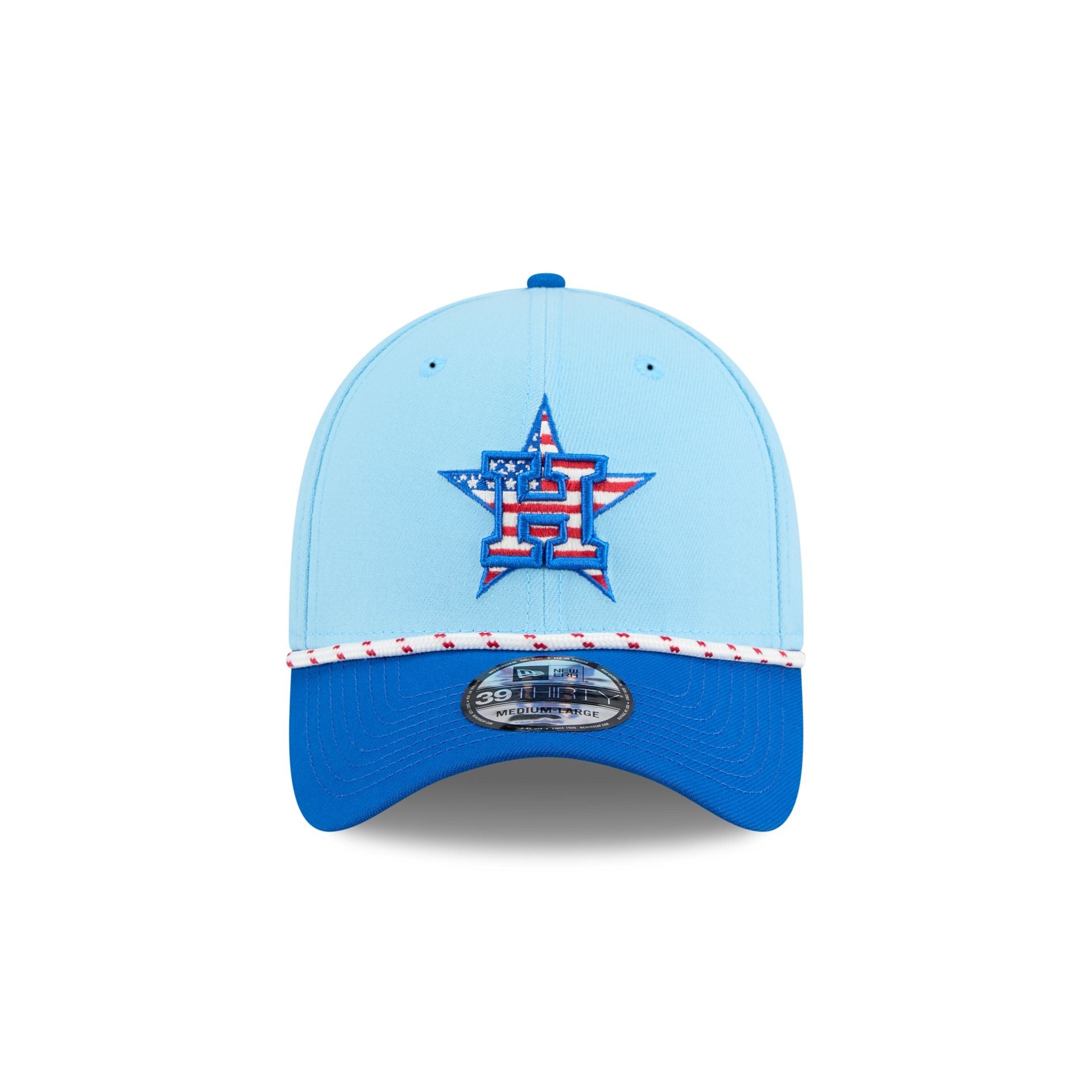 Houston Astros Independence Day 2025 39THIRTY Stretch Fit Hat