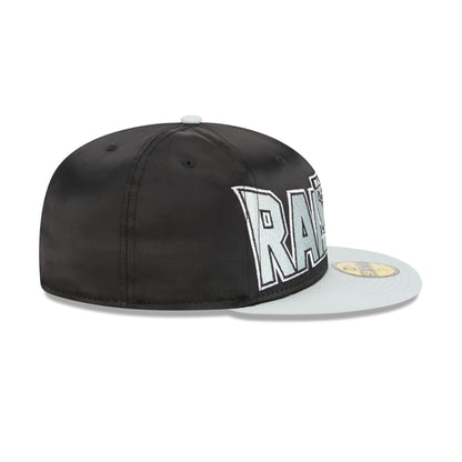 Las Vegas Raiders Bold Satin 59FIFTY Fitted Hat