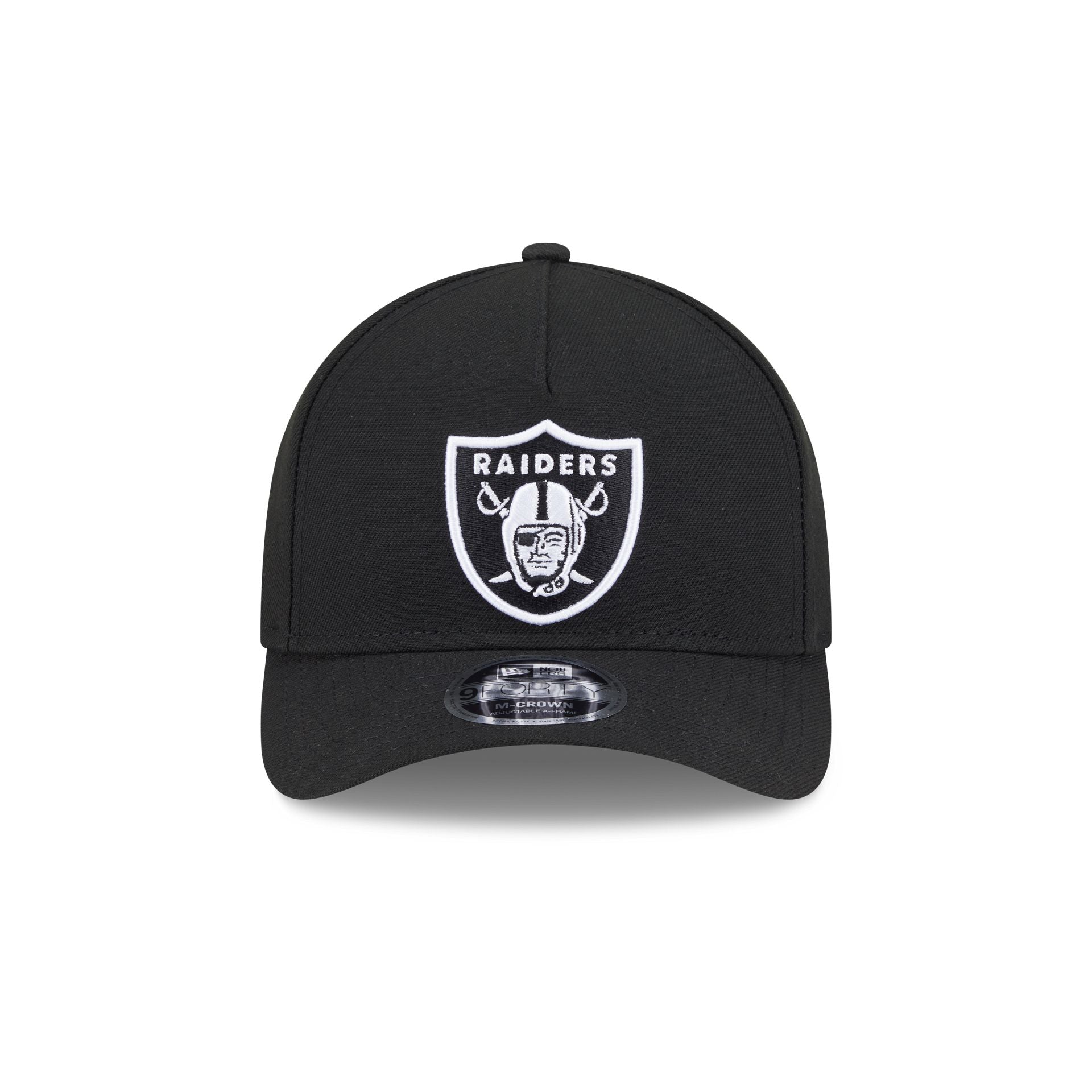 Las Vegas Raiders Black & White 9FORTY M-Crown A-Frame Snapback Hat