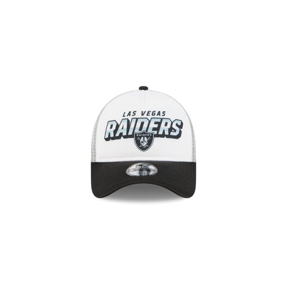 Las Vegas Raiders Shine Kids 9FORTY A-Frame Trucker Hat