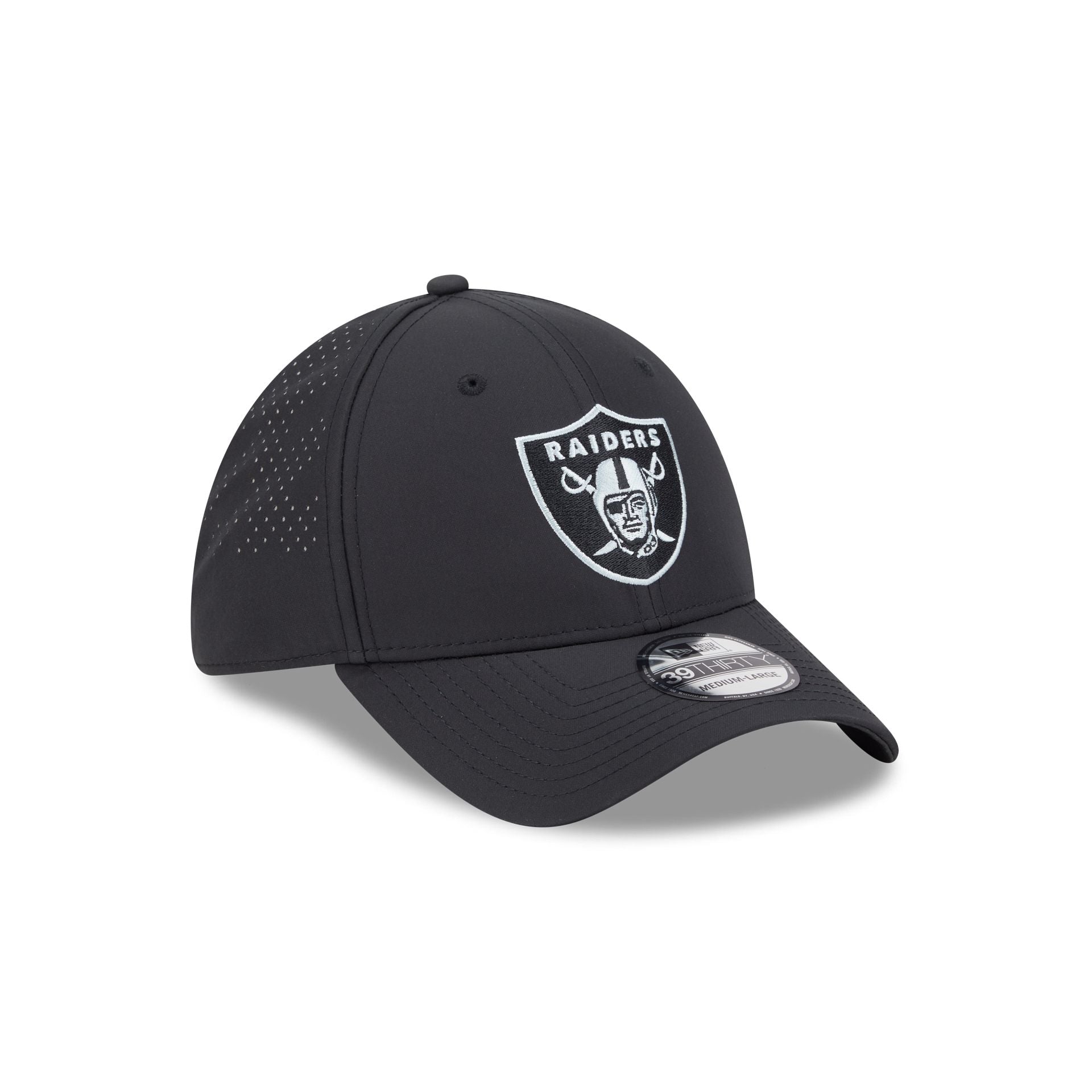 Las Vegas Raiders Night 39THIRTY Stretch Fit Hat