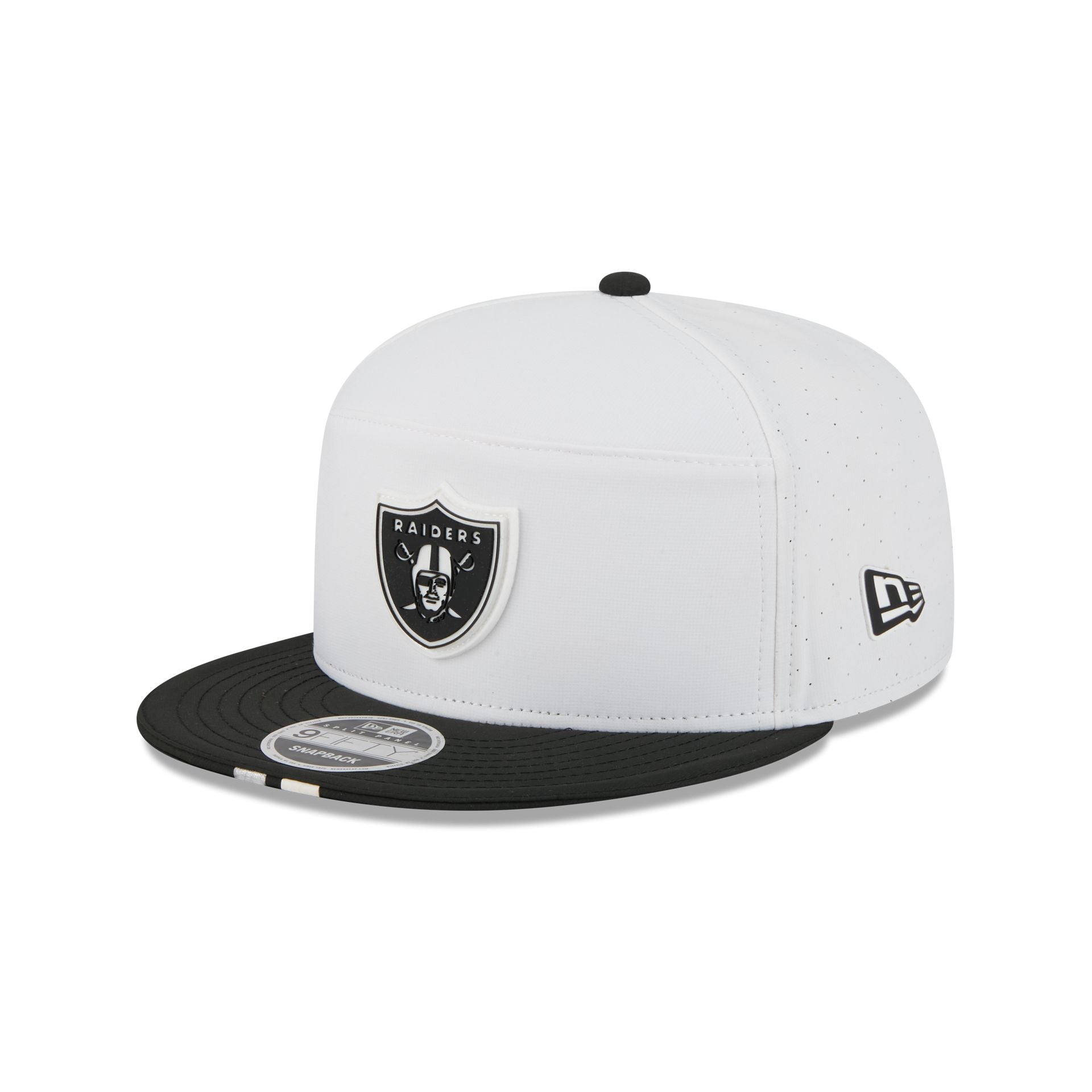 Las Vegas Raiders 2025 Training Split Panel 9FIFTY Snapback Hat