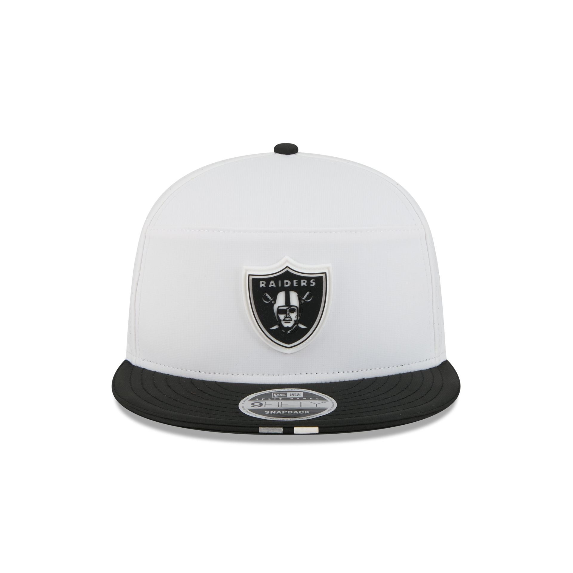 Las Vegas Raiders 2025 Training Split Panel 9FIFTY Snapback Hat
