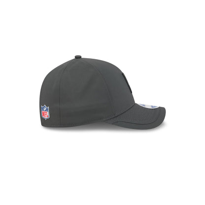 Las Vegas Raiders 2025 Sideline Cold Weather Steel Clouds Kids 9FORTY M-Crown Snapback Hat