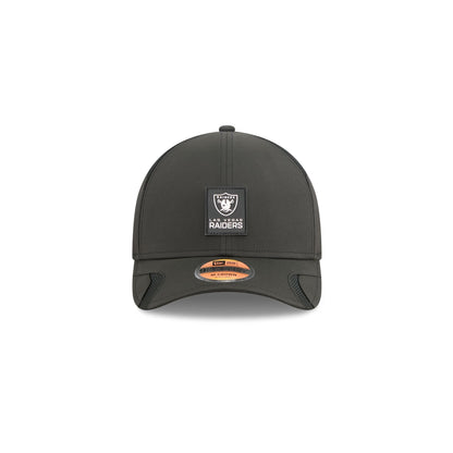 Las Vegas Raiders 2025 Sideline Hot Weather Kids 9FORTY M-Crown Snapback Hat