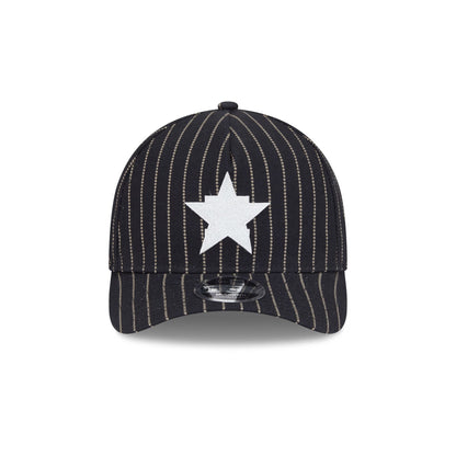 Houston Astros Dotted Pinstripe 9FORTY M-Crown A-Frame Adjustable Hat