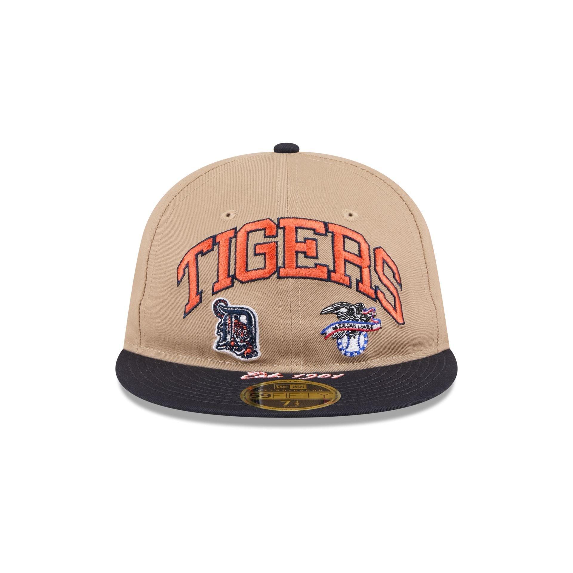 Detroit Tigers Camel Retro Crown 59FIFTY Fitted Hat