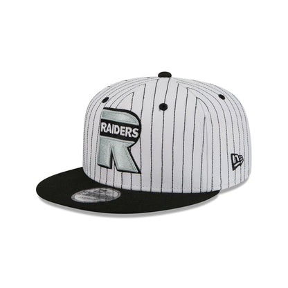 Las Vegas Raiders Deceptor Pinstripe 9FIFTY Snapback Hat