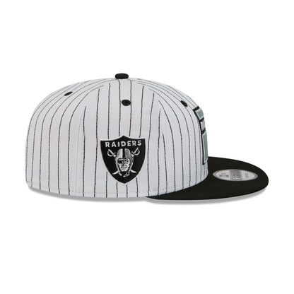 Las Vegas Raiders Deceptor Pinstripe 9FIFTY Snapback Hat