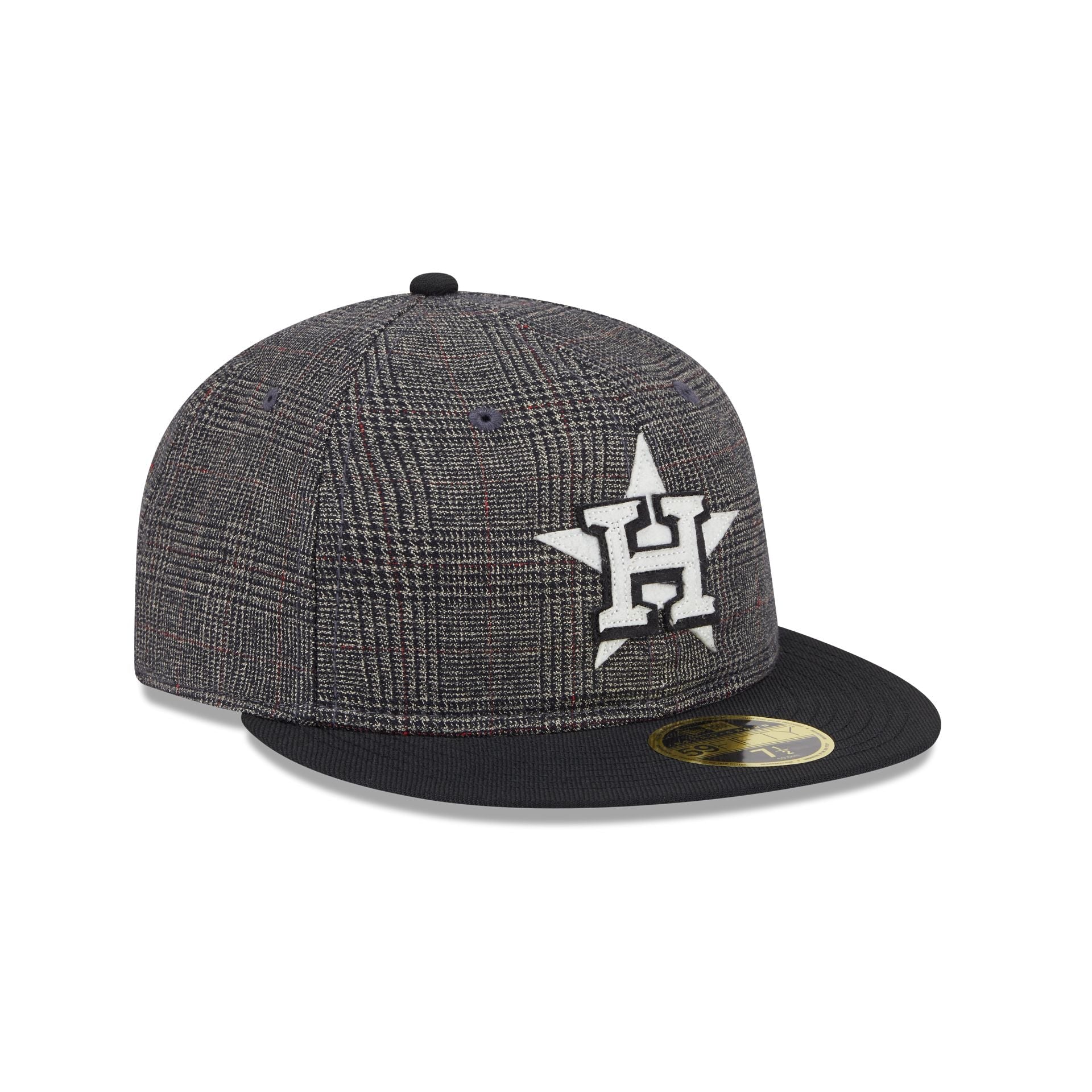 Houston Astros Plaid Retro Crown 59FIFTY Fitted Hat