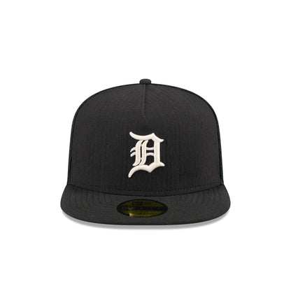 Detroit Tigers Black Mesh 59FIFTY A-Frame Fitted Hat