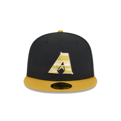 Arizona Diamondbacks Metallic Gold Logo 59FIFTY Fitted Hat