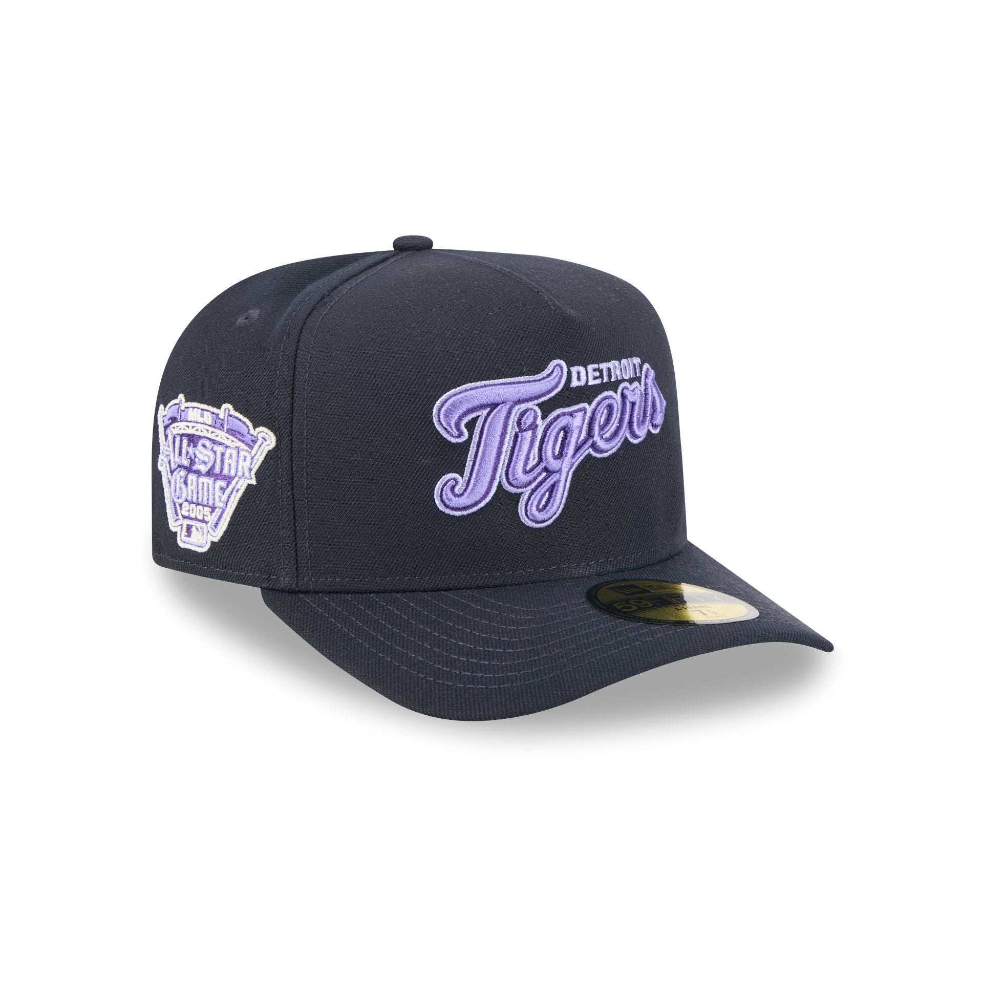 Detroit Tigers Navy Lavender 59FIFTY A-Frame Fitted Hat