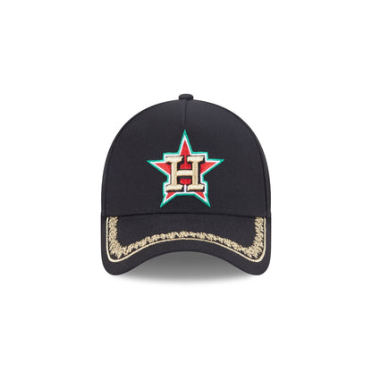 Houston Astros Ornate Visor 9FORTY A-Frame Snapback Hat