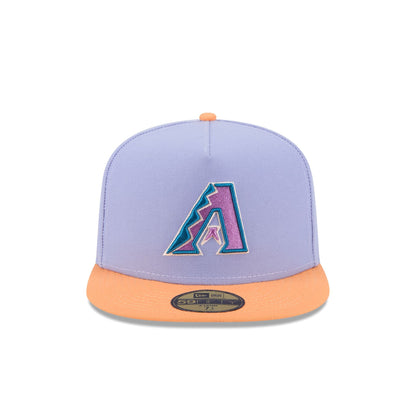 Arizona Diamondbacks Lavender 59FIFTY A-Frame Fitted Hat