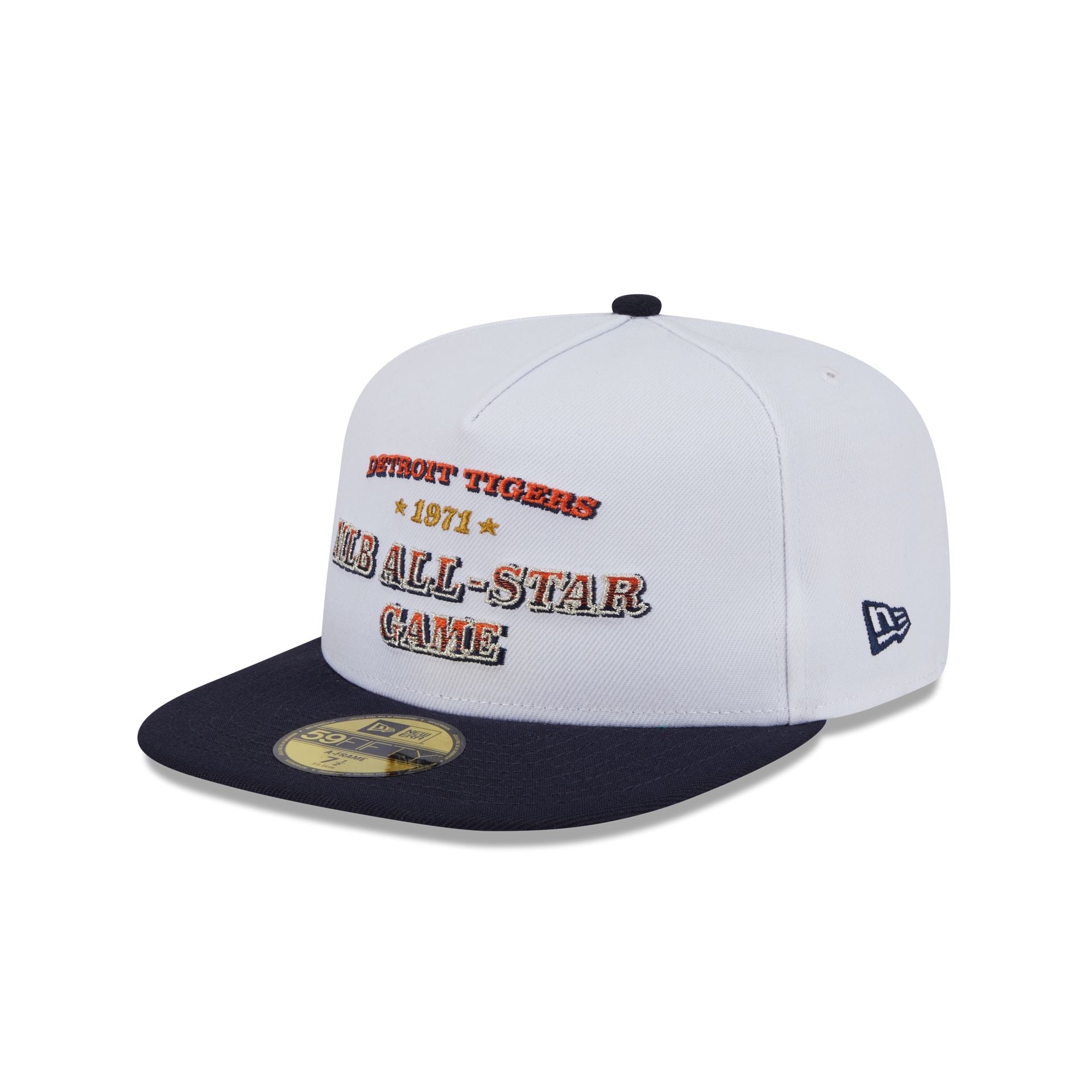 Detroit Tigers Summer Derby White 59FIFTY A-Frame Fitted Hat
