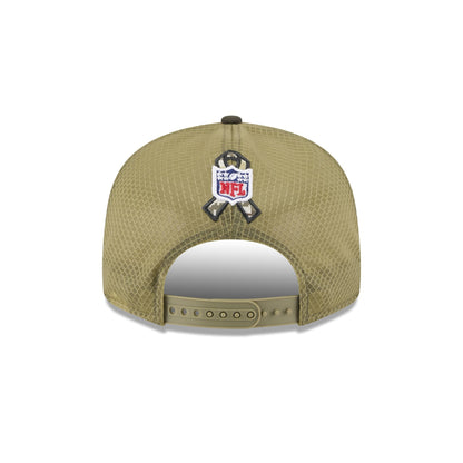 Las Vegas Raiders 2025 Salute to Service Split Panel 9FIFTY Trucker Hat