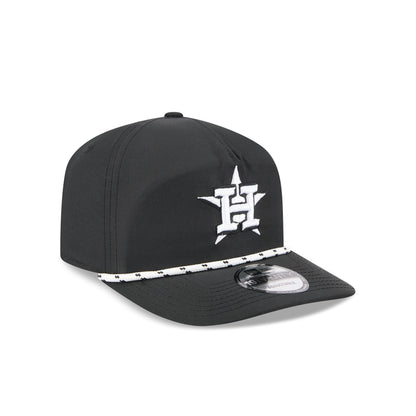 Houston Astros Black and White Rope 19TWENTY Snapback Hat