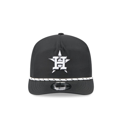 Houston Astros Black and White Rope 19TWENTY Snapback Hat