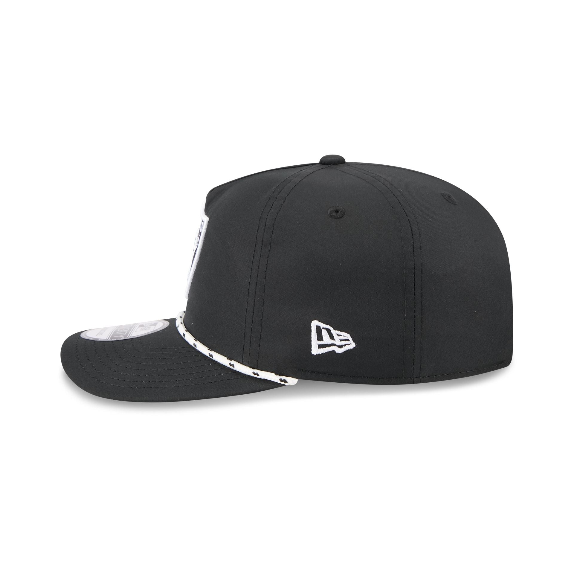 Las Vegas Raiders Black and White Rope 19TWENTY Snapback Hat
