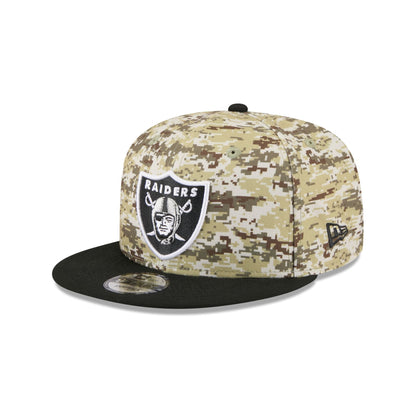 Las Vegas Raiders 2025 Salute to Service Fan Gear 9FIFTY Snapback Hat