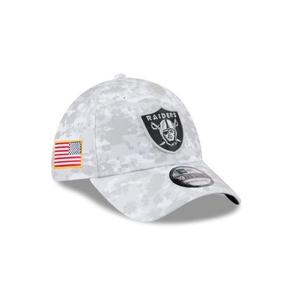 Las Vegas Raiders 2025 Salute to Service Fan Gear 39THIRTY Stretch Fit Hat