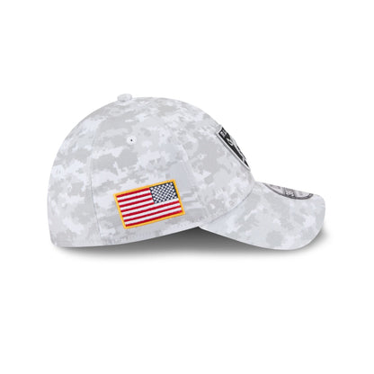 Las Vegas Raiders 2025 Salute to Service Fan Gear 39THIRTY Stretch Fit Hat