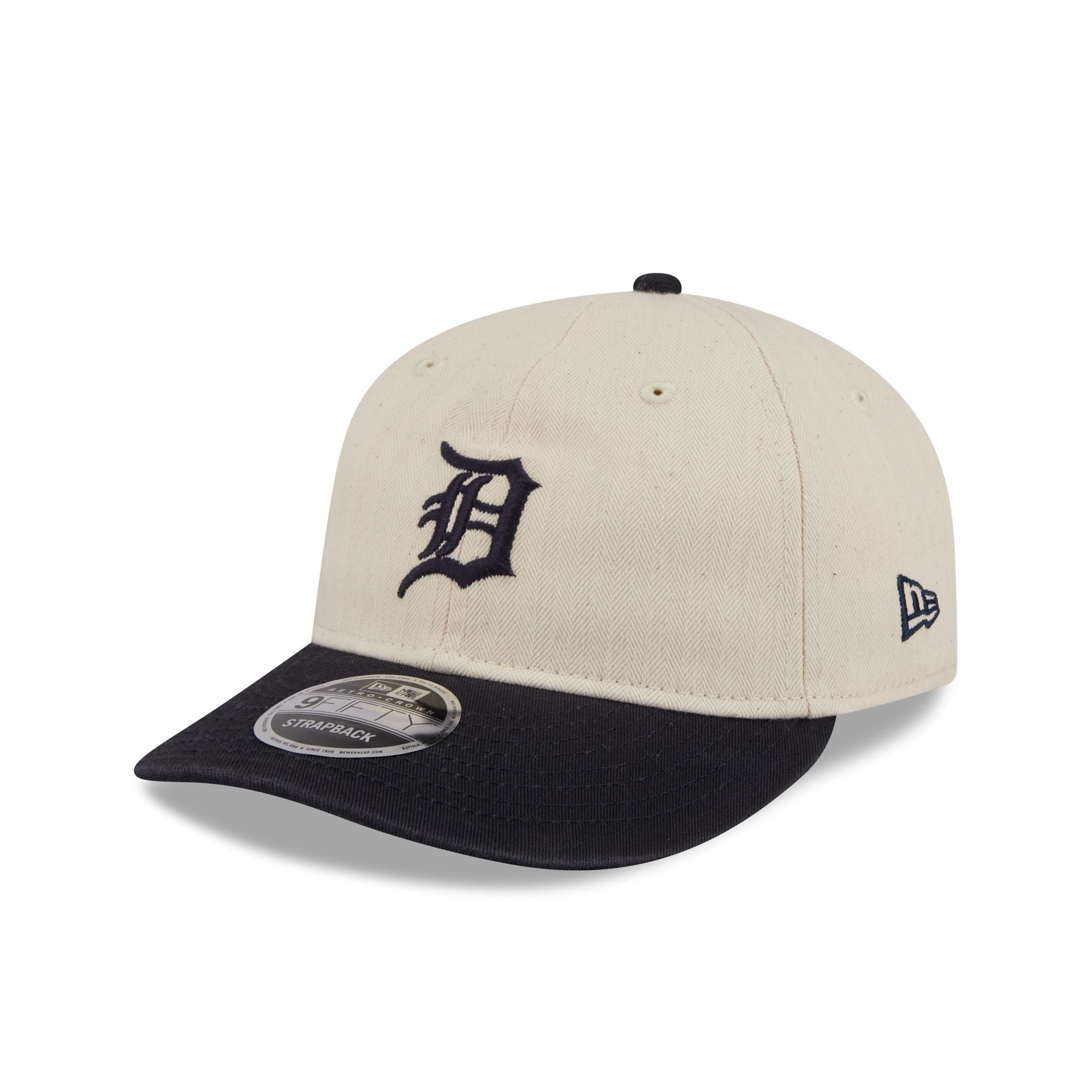 Detroit Tigers Three Looms Americana Herringbone Retro Crown 9FIFTY Adjustable Hat