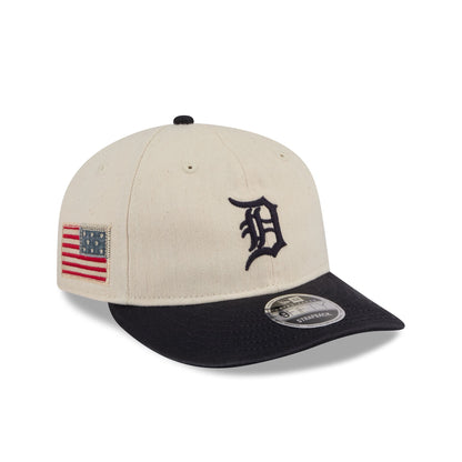 Detroit Tigers Three Looms Americana Herringbone Retro Crown 9FIFTY Adjustable Hat