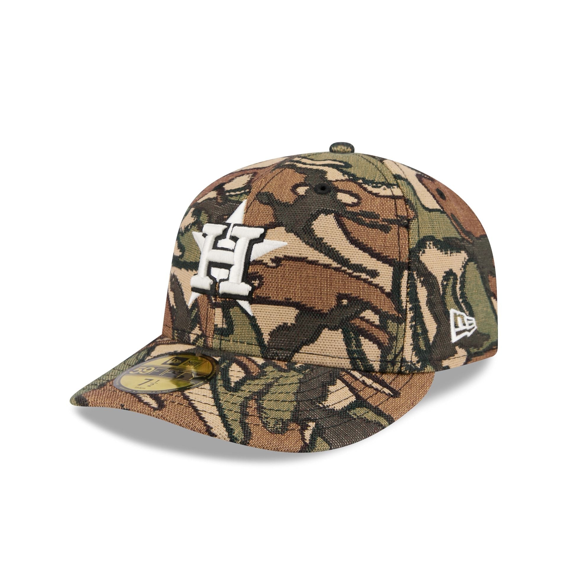Houston Astros Three Looms Jacquard Camo 59FIFTY Fitted Hat