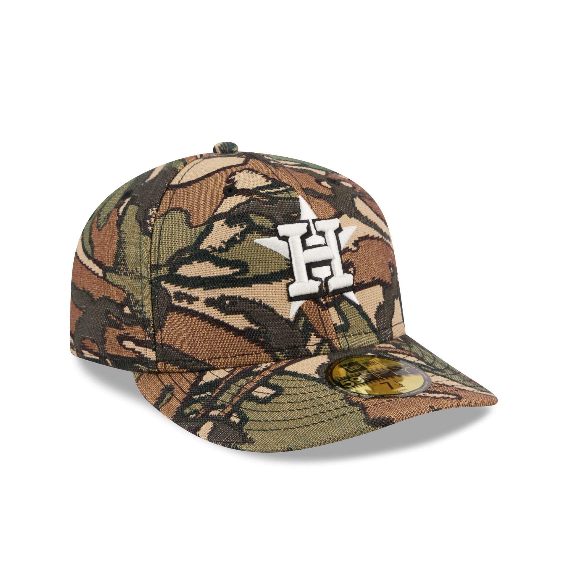 Houston Astros Three Looms Jacquard Camo 59FIFTY Fitted Hat
