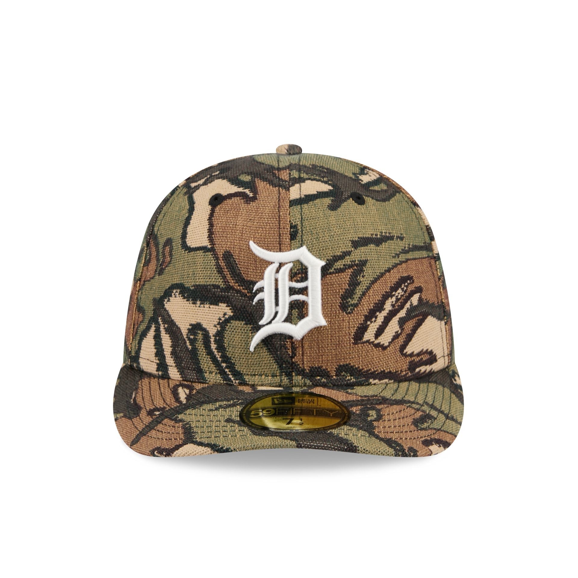 Detroit Tigers Three Looms Jacquard Camo 59FIFTY Fitted Hat