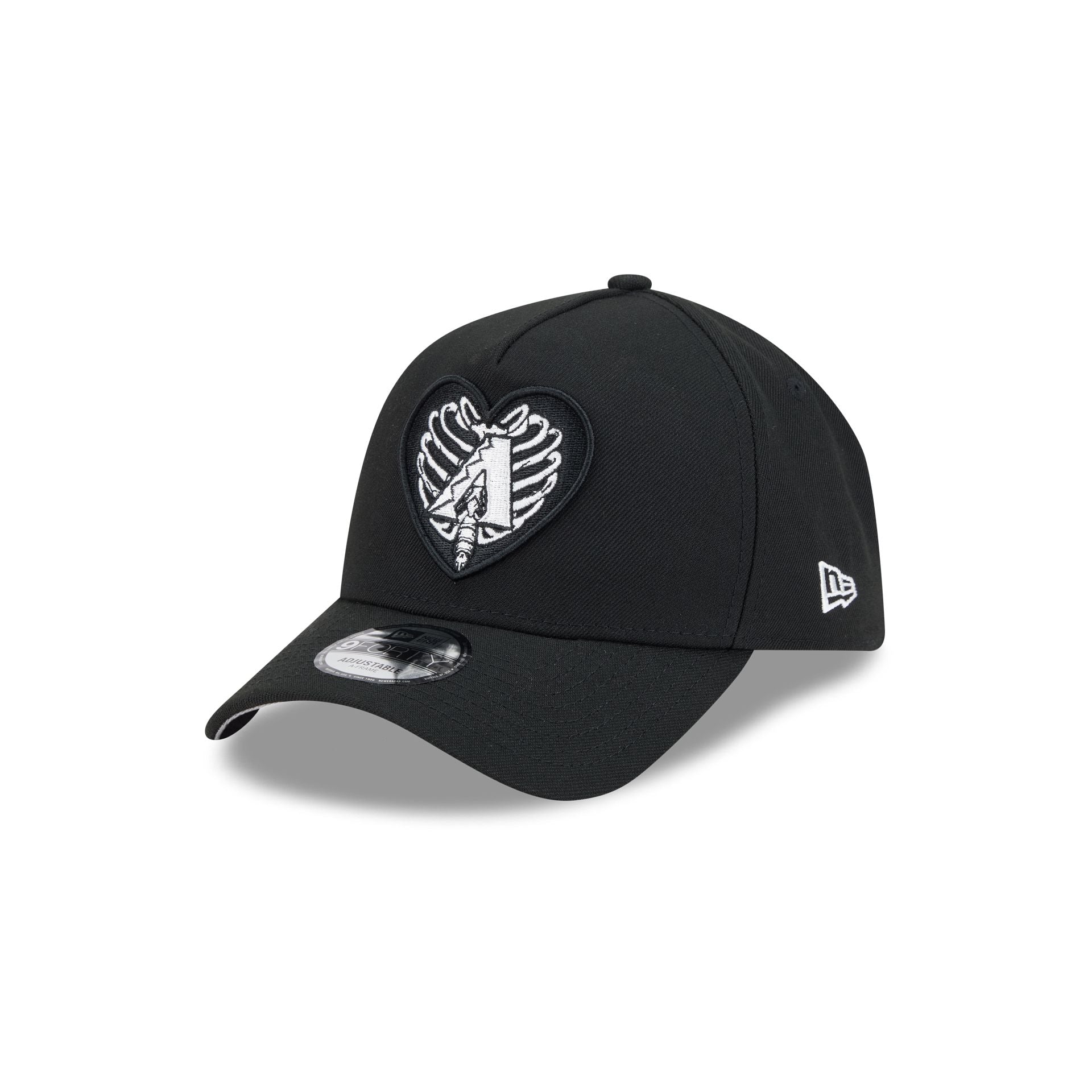 Arizona Diamondbacks Skeletal Heart 9FORTY A-Frame Snapback Hat