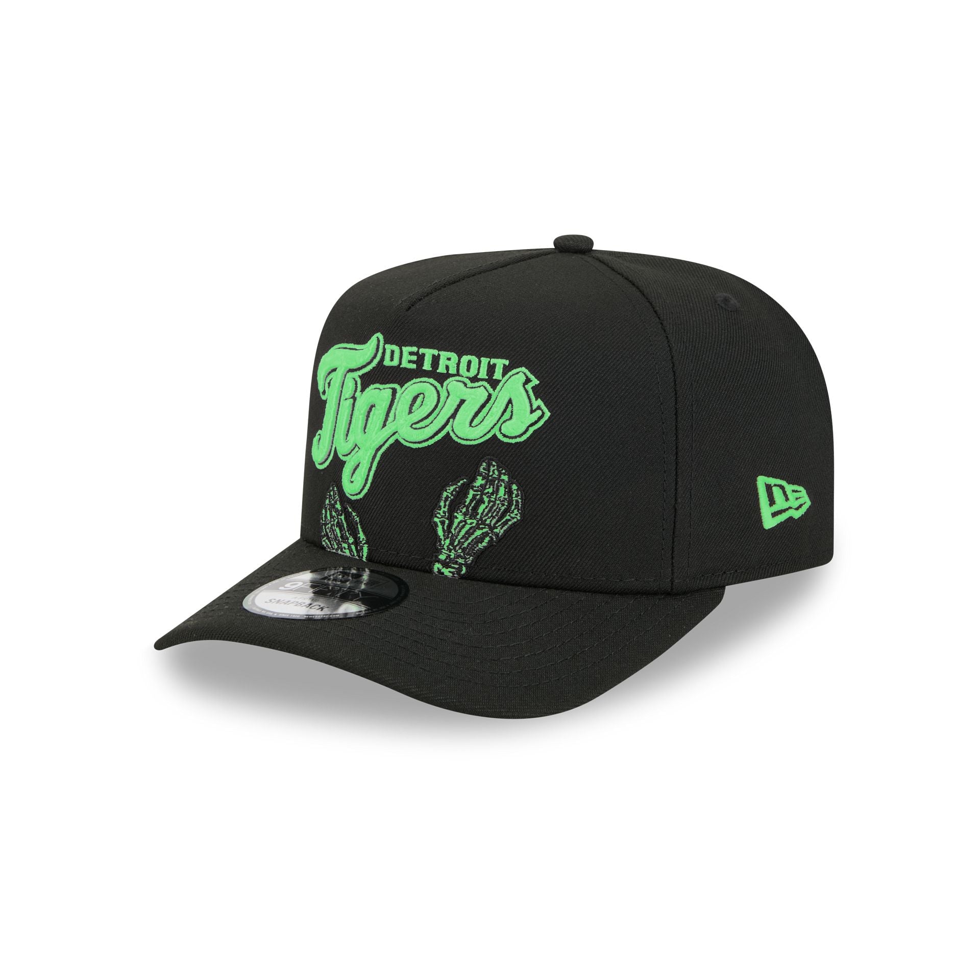 Detroit Tigers Skeletal Script 9FIFTY A-Frame Snapback Hat