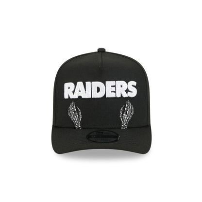 Las Vegas Raiders Skeletal Script 9FIFTY A-Frame Snapback Hat