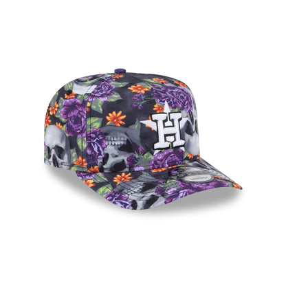 Houston Astros Day of the Dead Skull & Roses 9FIFTY A-Frame Snapback