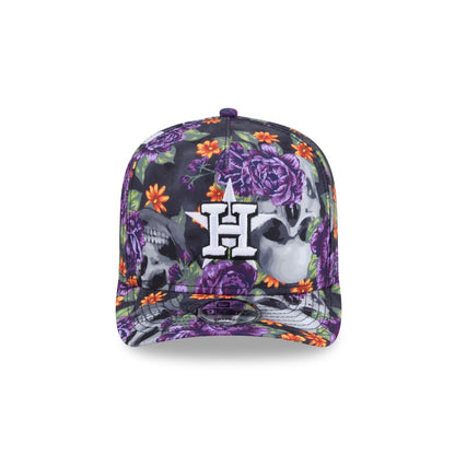 Houston Astros Day of the Dead Skull & Roses 9FIFTY A-Frame Snapback