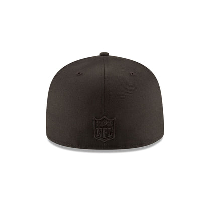 Las Vegas Raiders Black on Black 59FIFTY Fitted Hat
