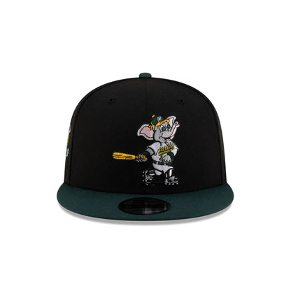 Athletics Mascot Black 9FIFTY Snapback Hat