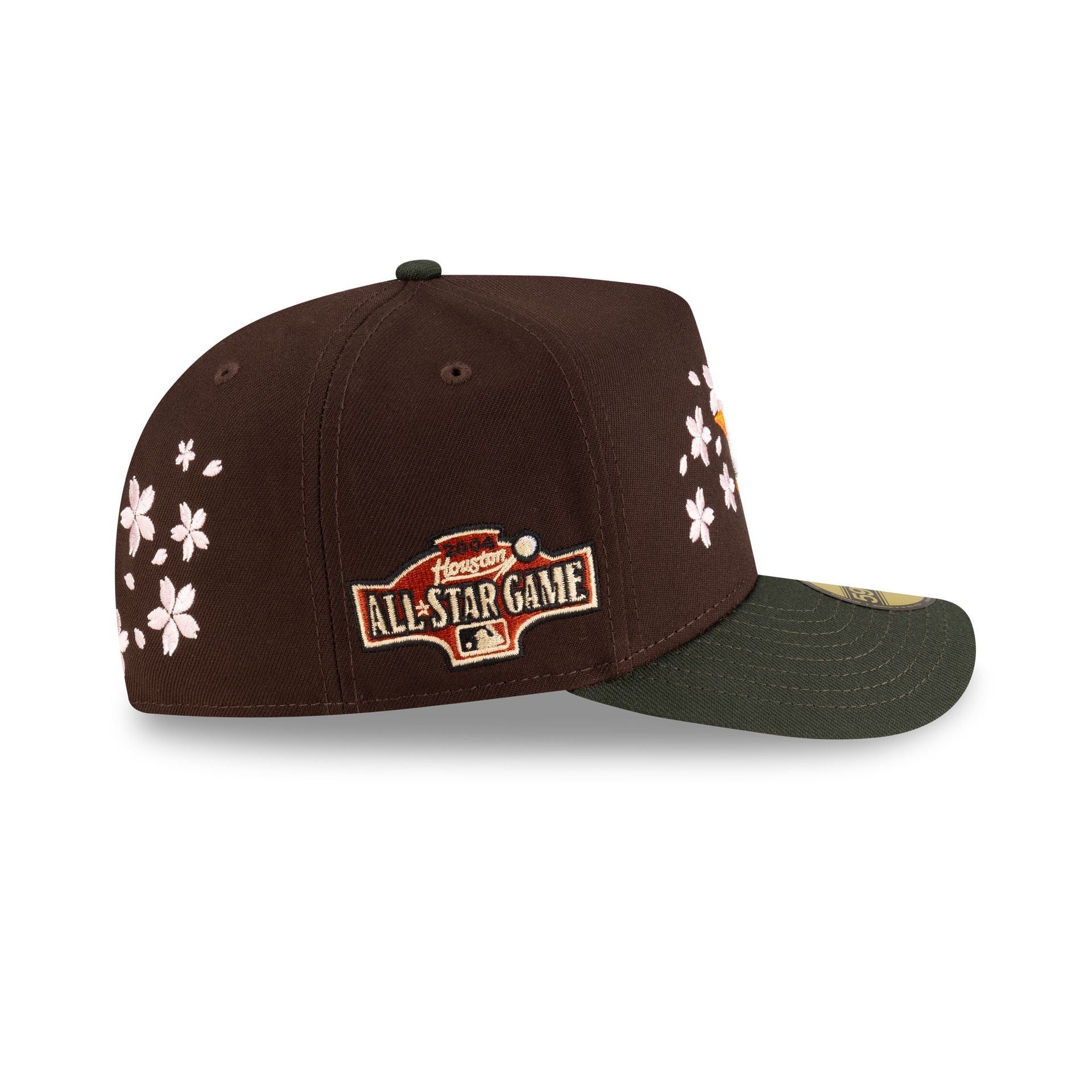 Just Caps Cherry Blossom Houston Astros 59FIFTY A-Frame Fitted Hat