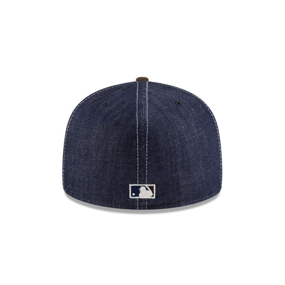 Houston Astros Houston Pack Denim Alternate Cooperstown Logo 59FIFTY A-Frame Fitted Hat