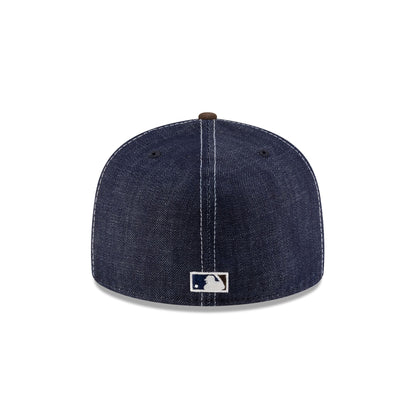 Houston Astros Houston Pack Denim Cooperstown Logo 59FIFTY A-Frame Fitted Hat