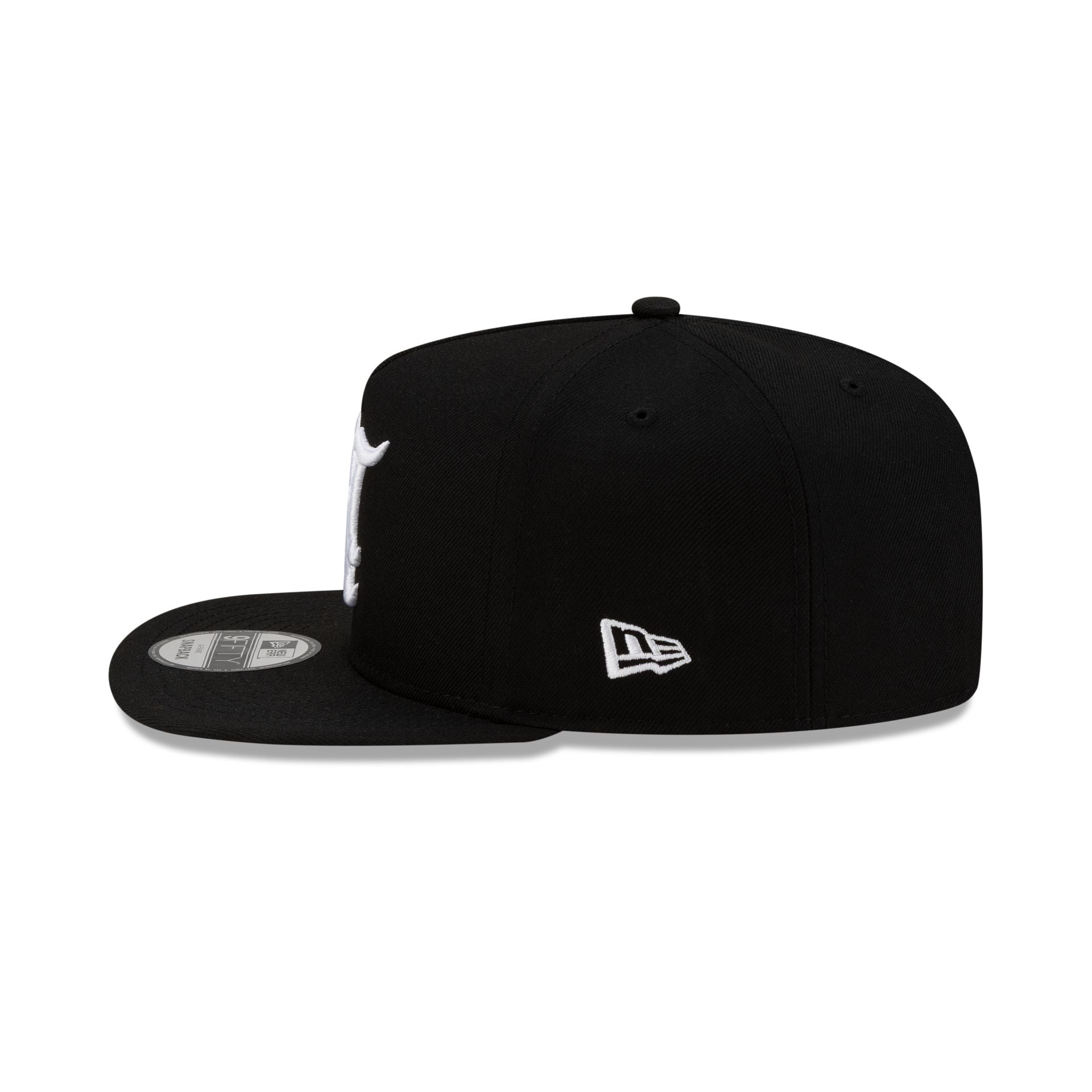 Athletics Upside Down Logo Black 9FIFTY A-Frame Snapback Hat