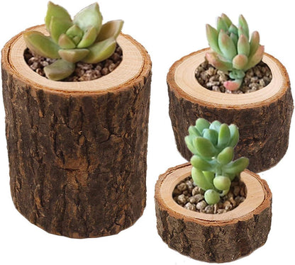 Wooden Tea Light Candle Holders Set of 6, Personalized Natural Wooden Votive Tealight Holder for Rustic Centerpieces for Table, Great for Home, Wedding Various Festivals Decoration
