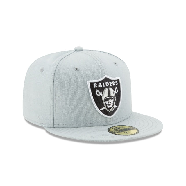 Las Vegas Raiders Grey 59FIFTY Fitted Hat