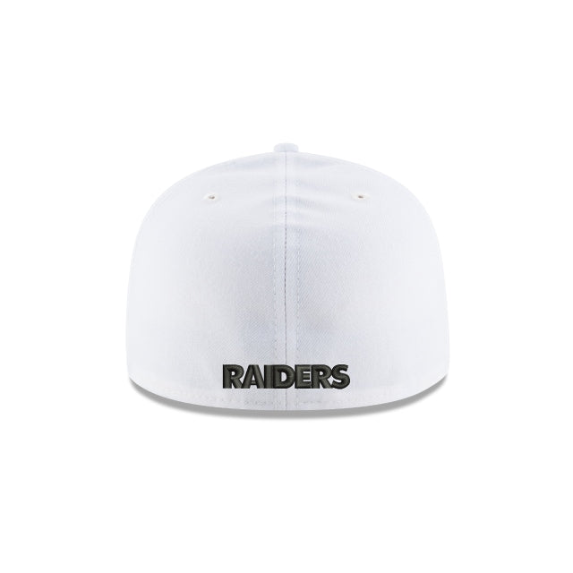 Las Vegas Raiders White 59FIFTY Fitted Hat