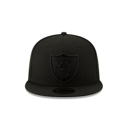 Las Vegas Raiders Basic Black On Black 9FIFTY Snapback Hat