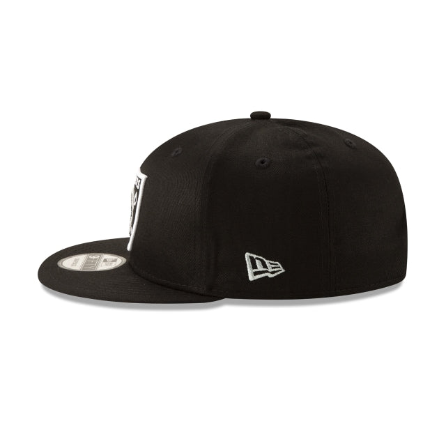 Las Vegas Raiders Basic Black 9FIFTY Snapback Hat